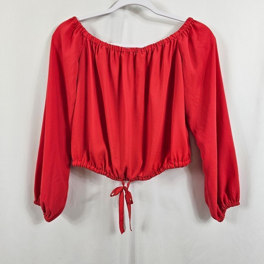 Aritzia Wilfred Eleanora Blouse in Red - Size S